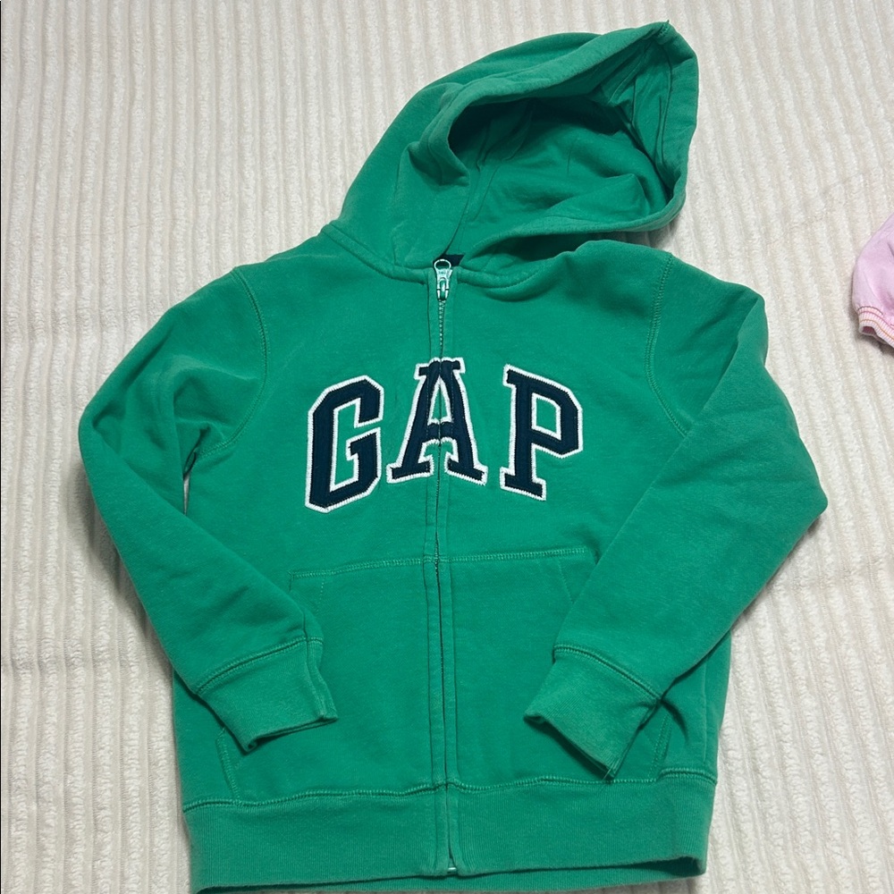 GAP Kids Vibrant Green Zip-Up Hoodie